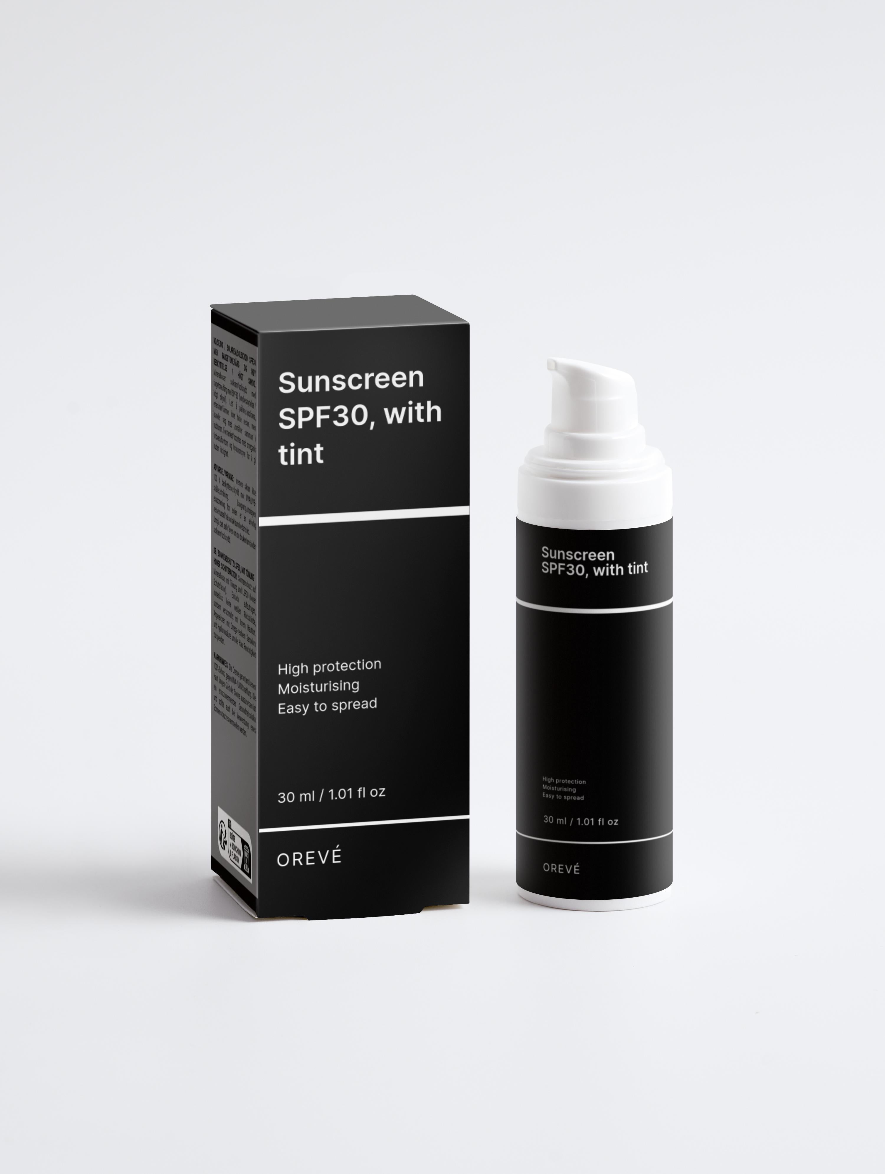 Sunscreen SPF30, with tint